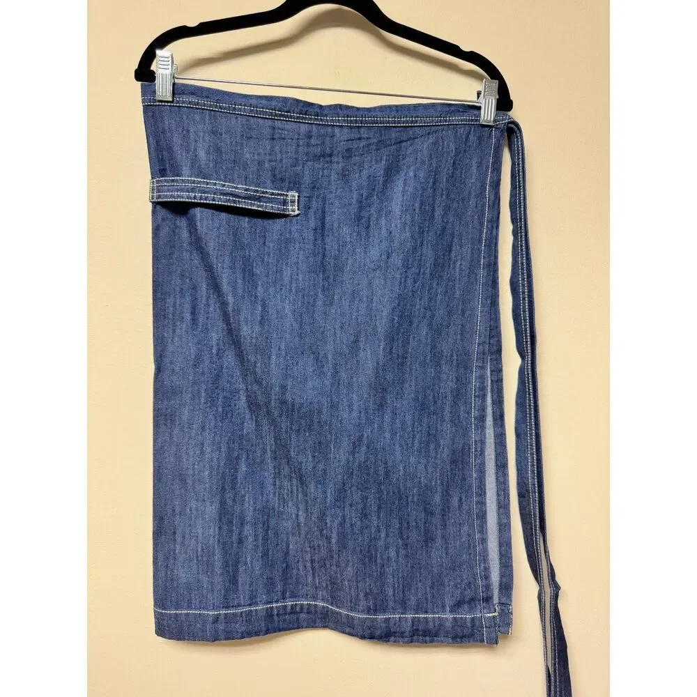 TWISTED WARES 100% Organic Cotton Blue Denim Apron, 